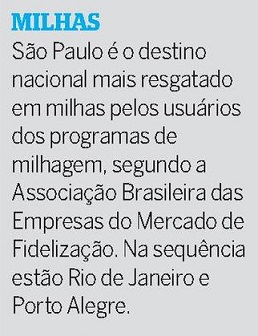 milhas áereas